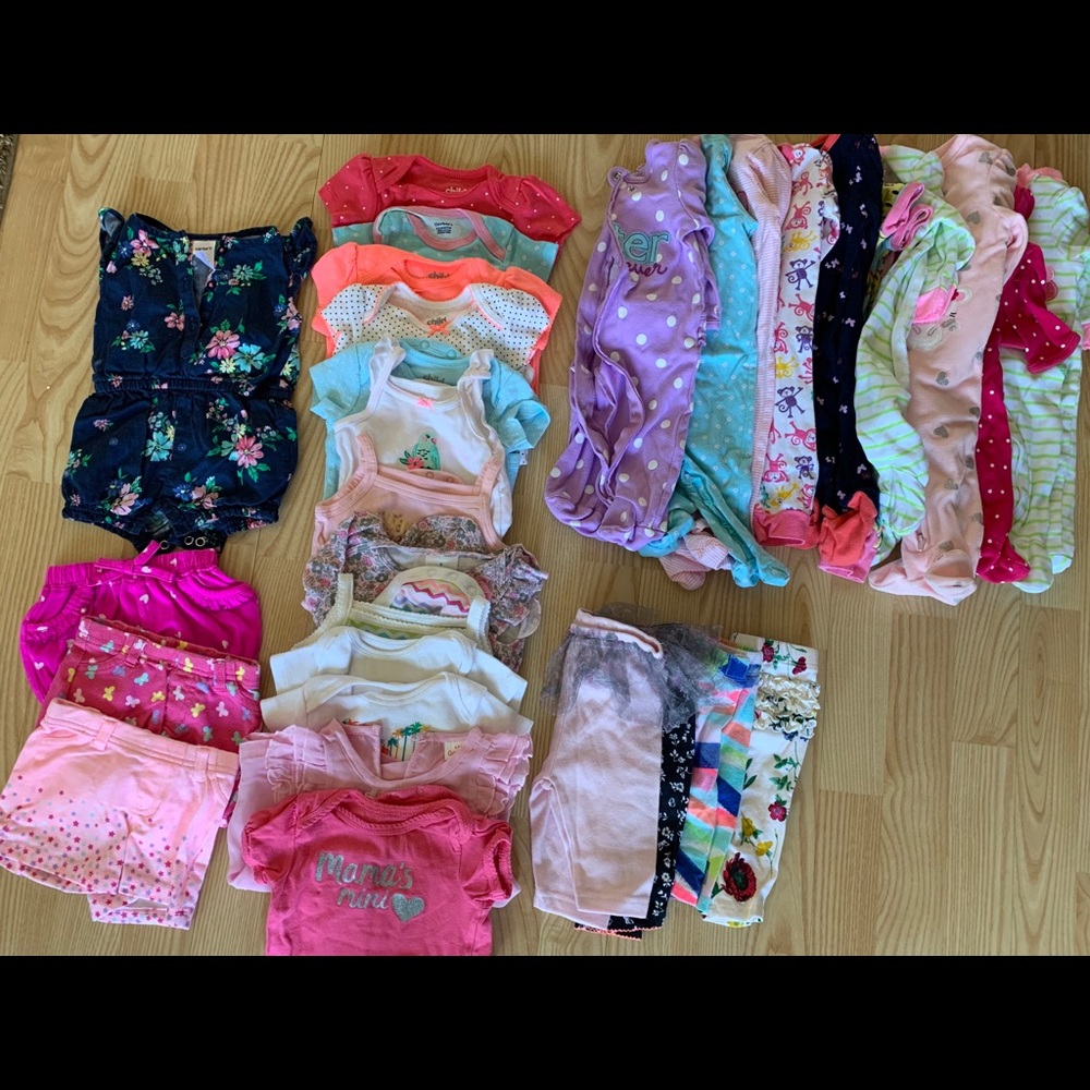 0-3 little girls summer clothes